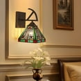 thumbnail image 6 of RADIANCE goods Tiffany-Style 1-Light Mission Wall Sconce 6" Shade, 6 of 7