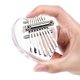 thumbnail image 1 of Piano de pulgares Mini Kalimba 8 teclas Cristal transparente Acrílico Pulgar Piano Ajuste para niños Adultos Principiantes Profesisonals Meterk Piano de pulgares, 1 of 3