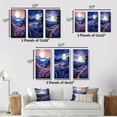 thumbnail image 4 of Designart "Serene Lavender Fields Beneath the Sky I" Lavender Framed Wall Art Set Of 3 - Purple Traditional Frame Gallery Set For Office Decor, 4 of 6
