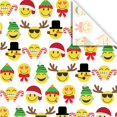 thumbnail image 3 of FFIY 24 Sheet-Count Emoji Printed Tissue Paper in Assorted Christmas and All-Occasion Designs Emojis, 3 of 3