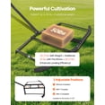 thumbnail image 4 of VEVOR Drag Harrow, 74" Width Tow Behind Drag Harrow, Q235 Steel Driveway Grader with Adjustable Bars & Pin Hitch, Support up to 50 lbs, Tractor Driveway Harrow for ATVs, Garden Lawn Tractors, 4 of 9