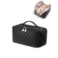 thumbnail image 1 of Bolsa de maquillaje EACHY Travel de gran capacidad, impermeable, color negro, 1 of 7