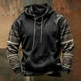 thumbnail image 3 of Western Hoodies for Men Long Sleeve Relaxed Fit Casual Hooded Sweatshirt with Pockets Vintage Cowboy Country Pullover Hoodie, 3 of 5