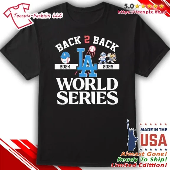 Dodgers Back 2 Back 2024-2025 World Series T-Shirt