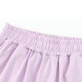 thumbnail image 4 of Girls Shorts Elastic Waist Wide Leg Knee Length Shorts for Kids, 4 of 6