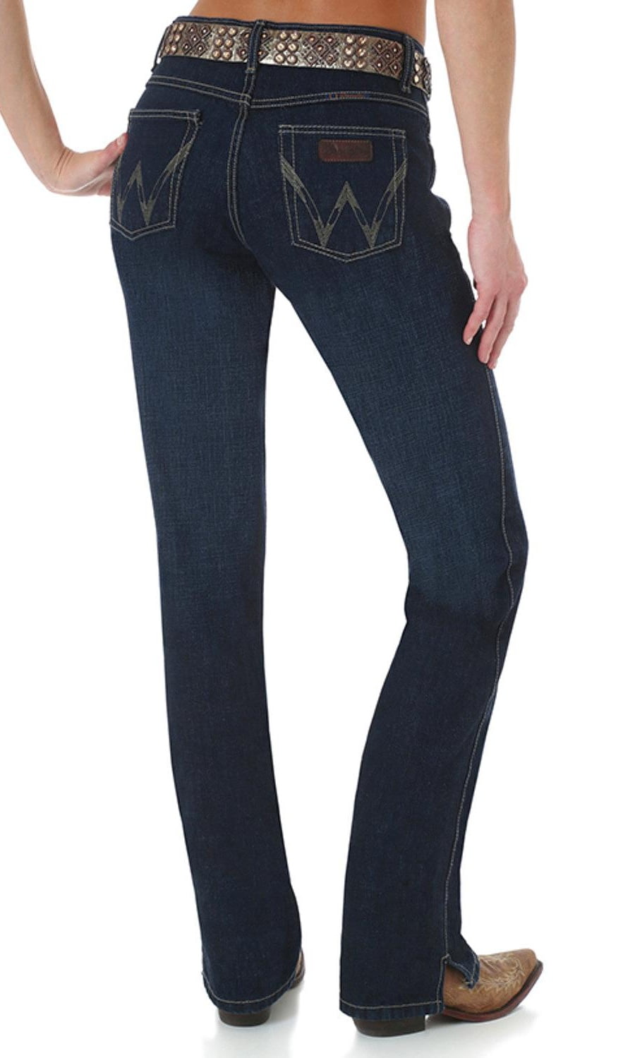 wrangler women's cash ultimate riding jeans boot cut - wrc10on 