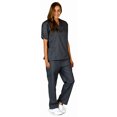 thumbnail image 1 of Natural Workwear Womens Medical Scrub Set Adult Female Work Uniform Pewter XS, 1 of 4