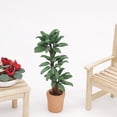 thumbnail image 2 of Mini Plante de Simulation de Maison Mini Plante en Pot Modèle Miniature Ornement de Verdure, 2 of 7