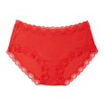 thumbnail image 2 of Women's Uwila Warrior 1001 Dyed to Match Lace Trim Silk Brief Panty (Winter White 3X), 2 of 76
