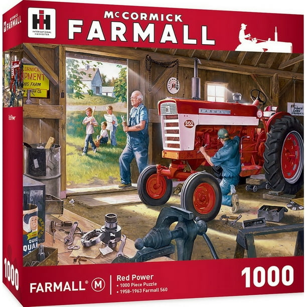 Masterpieces Farmall Red Power Model 560 Tractor 1000 Piece Jigsaw Puzzle By Charles Freitag Walmart Com Walmart Com