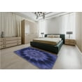 thumbnail image 4 of Ahgly Company Indoor Round Patterned Royal Blue Area Rugs, 8' Round, 4 of 6