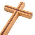 thumbnail image 2 of AMLESO Religious Cross Jesus Collectible Relics Wood Christianity Wall Hanging Crucifix, 2 of 8