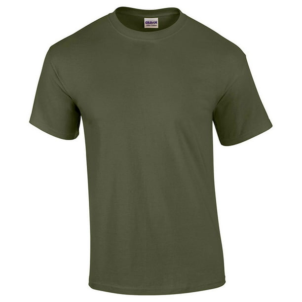 Gildan - G5000 Heavy Cotton Adult T-Shirt -Heather Military Green -3XL ...
