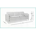 thumbnail image 2 of Knox 84'' Modern Farmhouse Sofa – Fawn Brown Performance Velvet with Luxurious Resilient Seat Feel, 2 of 11