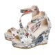 thumbnail image 4 of MKLEKYY Sandalias para Mujer, Sandalias de Mujer A La Moda Con Nuevo Patrón de Flores, Tacón de Cuña Aumentado, Cómodas, Zapatos Casuales Sin Cremallera, 4 of 4