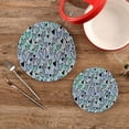thumbnail image 2 of GZHJMY Valentine's Day Love Heart Round Trivets Pot Holders 2 Pcs, Heat Resistant Cotton Thread Weave Trivets for Hot Dishes, Cooking, Baking, Farmhouse, Kitchen Decor for Kitchen Pans Bowl Teapot, 2 of 7