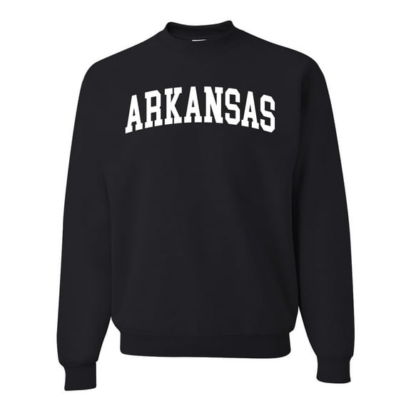 Wild Bobby State of Arkansas College Style Unisex Crewneck Sweatshirt
