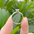 thumbnail image 2 of 1.6 CT 6 Prong Solitaire Ring | Round Engagement Ring | Moissanite Diamond Stacking Wedding Ring | Anniversary Ring 14K White Gold Vintage, 2 of 5