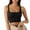 c01Black, variant on JGGSPWM Womens Square Neck Longline Sports Bra Workout Crop Tank Tops Padded Yoga Camisole with Built in Pads White M