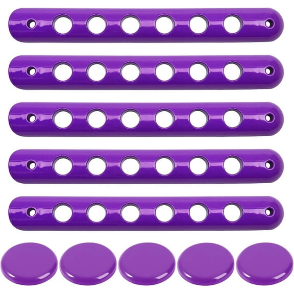 Grab Handle Inserts Cover Push Button Knobs Cover Trim for Jeep Wrangler JK JKU Sahara Rubicon Unlimited 2007-2018 Exterior Door Handle Decoration Accessories Aluminum (Purple)