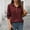 Wine, variant on Wensltd Women Shirts Long Sleeve Turndown Collar Fashionable Button Tops