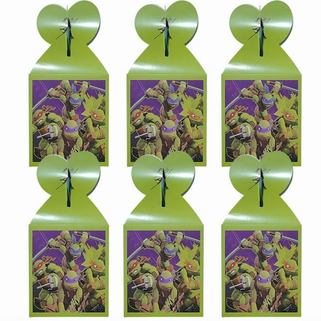 6PCS s Wedding Party Candy Box Cookies Chocolate Snacks Popcorn Box Cartoon Creative Personality Candy Box Bag
