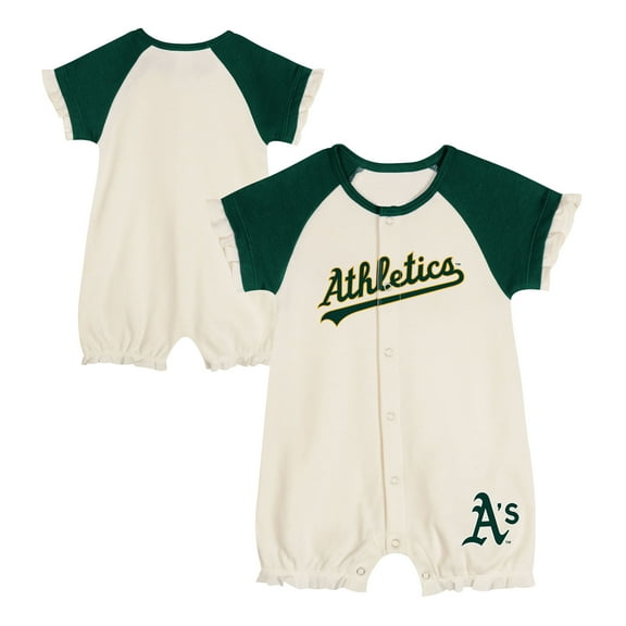 Infant White Athletics Slide Run Raglan Coveralls