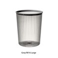 thumbnail image 4 of Inteprter Cubo de basura con forma de raya, cubo de basura, cubos de basura, anillo de presión, gran capacidad para el hogar, oficina, baño, Suministros de limpieza para el hogar Gris L, 4 of 6