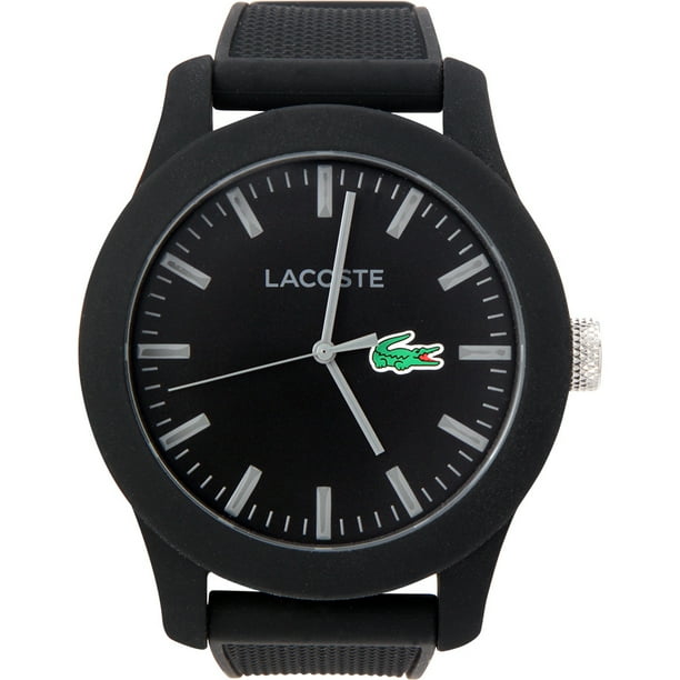 Lacoste - Lacoste Men's 2010766 Black Rubber Quartz Watch - Walmart.com ...