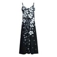 thumbnail image 5 of Staron Liquidation Robes d'Été pour Femmes 2025 Longues Fluides Florales Mode Col en V Robe d'Été Décontractée Bohème Printemps Ample à Bretelles Spaghetti Plage Vacances Robes, 5 of 5