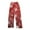 Wine, variant on Women's Casual Christmas Printed Plush Pants, Full Length Long Trousers for Winter Wear, Soft and Warm Fleece Material with Festive Design for Women,Red,XL