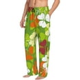 thumbnail image 2 of Balery St. Patrick's Day3 print Men's Pajama Pants,Ultra Lightweight Pjs,Lounge Pant-Small, 2 of 9