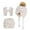 Beige, variant on Boys Winter Hat with Ear Flaps Gloves Scarf Set, Knitted Lined Beanies Cap for 4-10 Years Girls Boys