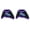 Black Purple, variant on Horse Medium Horse Sports Medicine No-Turn Overreach Bell Boots 4170E