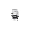 thumbnail image 2 of HomeStock Mid-Century Marvel Bird Cage with Retro-Inspired Design, Durable Construction, Spacious Interior, and Elegant Finish for Stylish-Color:Black Hammertone, 2 of 10