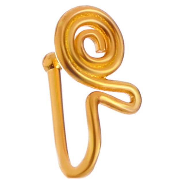 mtvxesu Nose Jewelry Clip On Nose Rings For Women Non-Pierced Nose Hoop Adjust Nose Cuff Sale