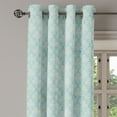 thumbnail image 2 of Ambesonne Turquoise Grommet Curtain, Medieval, 50" x 96", Bluegrey Cream, 2 of 6