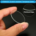 thumbnail image 4 of Uxcell 1.46x0.06" Dia Flashlight Glass Lens, 2 Pcs Polished Edge Glass Lens, Transparent, 4 of 5