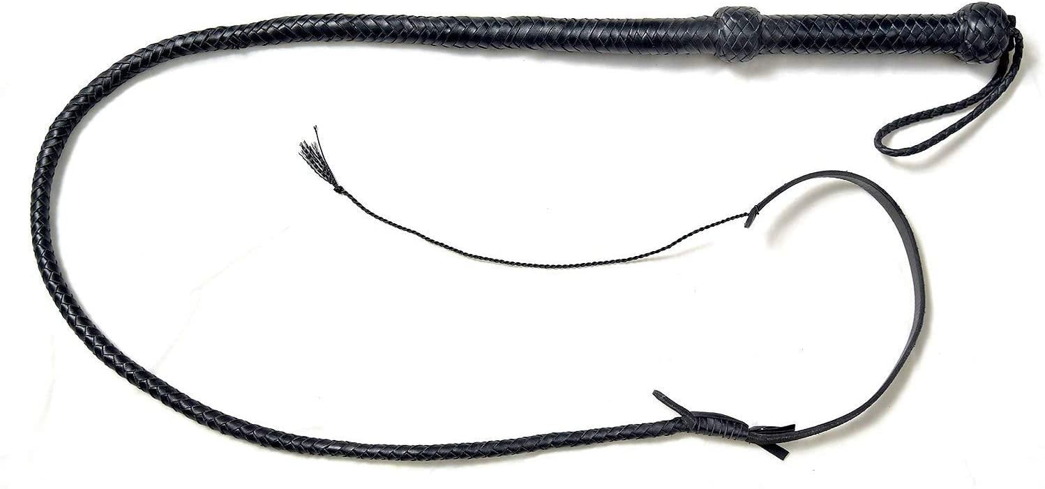 BARESUTRA Training Tails Fully Handmade Genuine Leather Whips Horse & Bull Training Whips