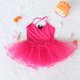 thumbnail image 2 of Vestido de Fiesta de Navidad para Niñas Verano Correa de Color Sólido Vestido de Rendimiento para Niños Material Suave Manga Corta para Dormir Vestido de Navidad de Ocio Diario Niña Bebé, 2 of 5