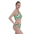 thumbnail image 4 of Daiia Leopard print St. Patrick's Day printed 2 piece Swimsuit Bikinis for Women High Waisted Racerback Bathing Suits Summer Tummy Control Scoop Neck Swimwear-X-Large, 4 of 8