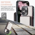 thumbnail image 5 of Dteck Wallet Case for iPhone 16 Pro Max,Luxury Leather RFID Blocking Zipper Crossbody Wallet Case with Card Slots Shockproof Kickstand Cover with Shoulder Strap/Wrist Strap,Rosegold, 5 of 7