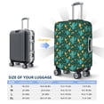 thumbnail image 3 of Cauagu Pineapple And Cactus Print Travel Luggage Cover,Travel Dust-proof Suitcase Cover Softside Suitcase Protector for 18-32inch,Not Included Suitcase, 3 of 8