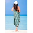 thumbnail image 4 of BELIZZI HOME Peshtemal Turkish Towel 100% Cotton Chevron Beach Towels Oversized 36x71 Set of 6, Beach Towels for Adults, Soft Durable Absorbent Extra Large Bath Sheet Hammam Towel - Teal, 4 of 6