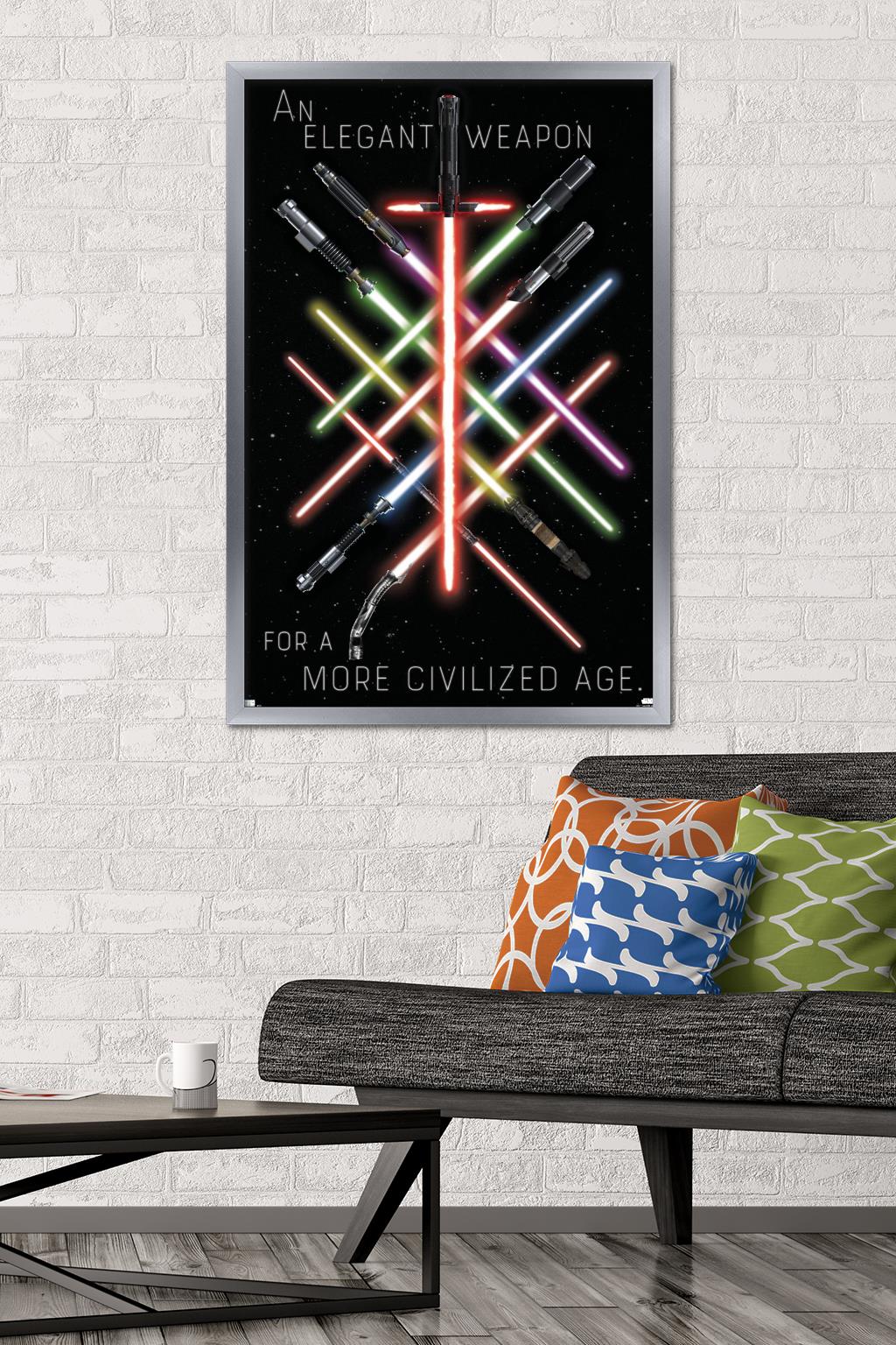 Star Wars - Lightsaber Group Wall Poster, 22.375" x 34", Framed - image 2 of 5