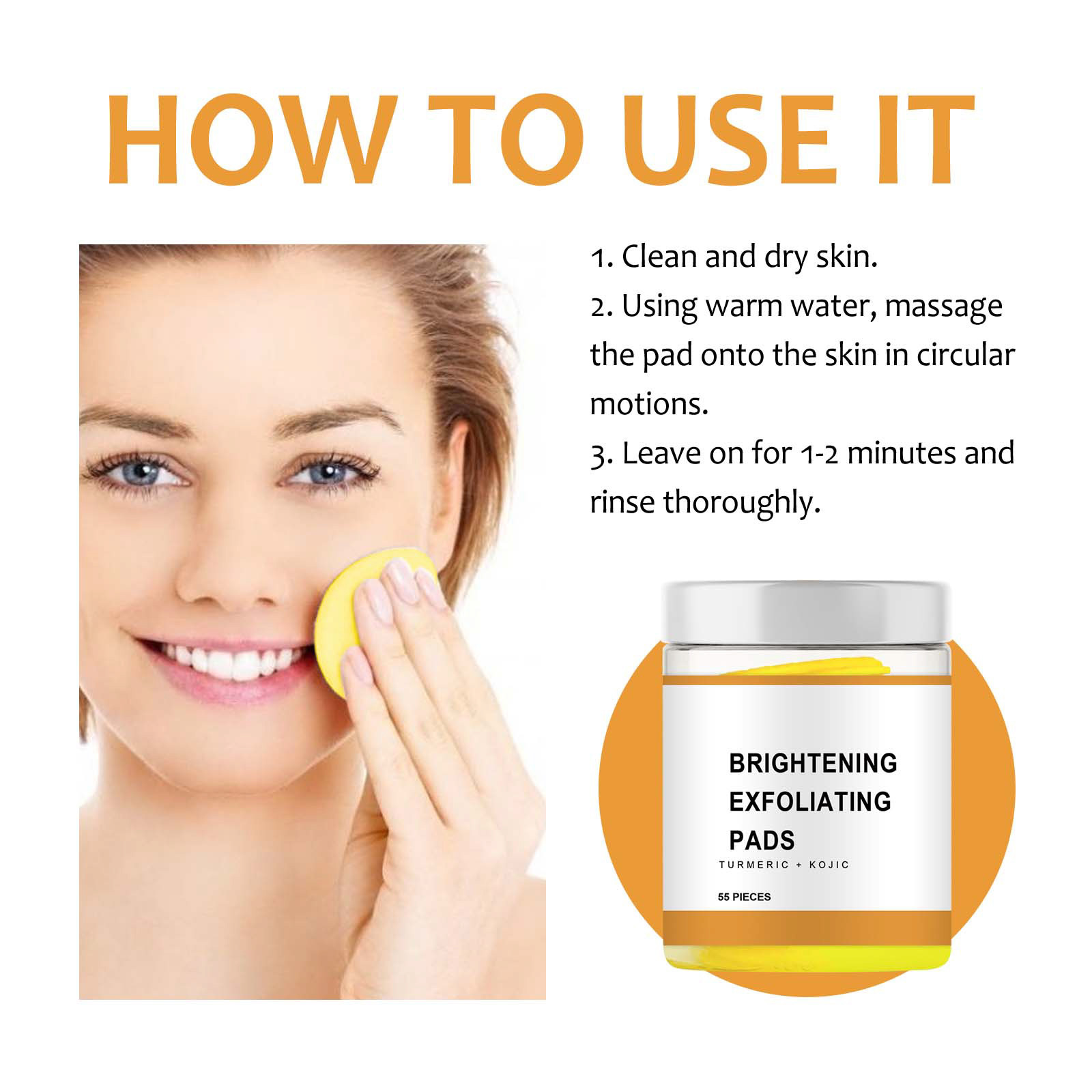 Cleansing Pads Gentle Cleanser For All Skin Types Fights Dark Inner ...