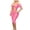 Hot Pink, variant on Lingerie for Women Women’s Mesh Lace Jumpsuit Bodycon Short Sleeve See Through Backless U Neck Cut Out Club Romper Red L