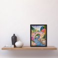 thumbnail image 2 of Modern Folk Art Countryside Bridge Artwork Framed Wall Art Print A4, 2 of 4