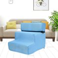 thumbnail image 2 of Pet Ladder Cover Lightweight Pet Stairs Cover Detachable Zippered Mesh Fabric Cover Non-Slip Dog Stairs Cover Washable Dog Ramp Stair Cover for High Beds and Couches, 2 of 5