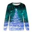 thumbnail image 4 of Aloohaidyvio Christmas Hoodies,Womens Long Sleeve Comfortable Breathable Round-Neck Sweatshirt, 4 of 5